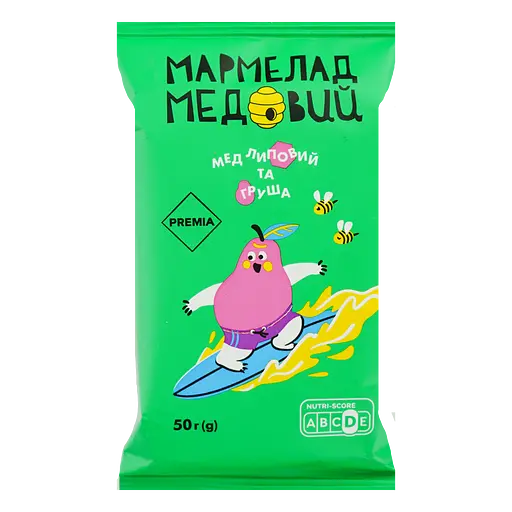 Мармелад Премія мед липовый и груша 50 г