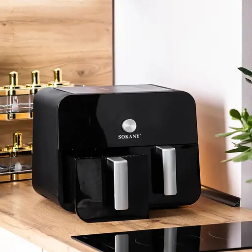 Аерофритюрниця безмасляна Sokany SK10008 10л електрична з механічно-сенсорним керуванням 2400Вт - фото 6