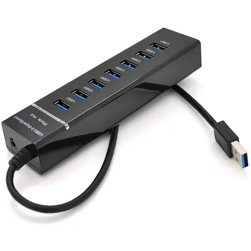 Хаб USB 3.0 UH-703 (7 портів USB3.0) підтримка до 1TB, Blister