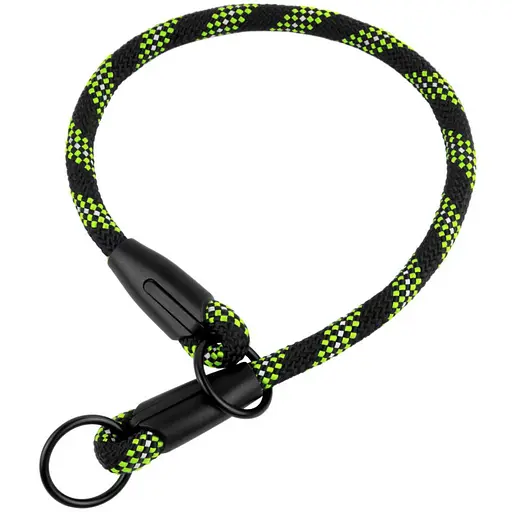 ик-удавка для собак Barksi Active светоотражающая 46х0.9 см черно-зеленый - фото 1