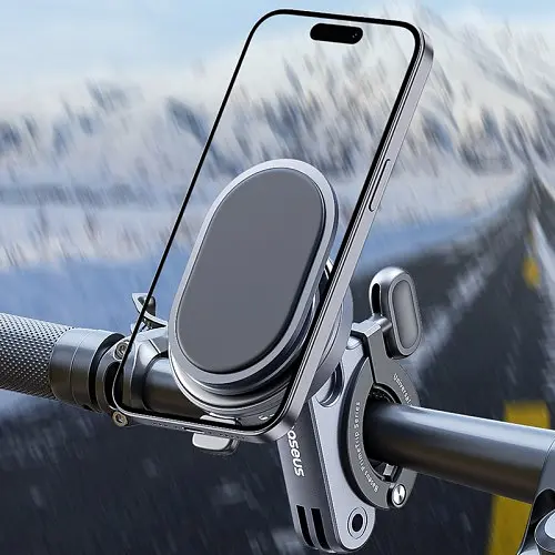 Мото-вело держатель Baseus PrimeTrip Series Stick-on Type Bike Phone Mount черный C40569001121-00 - фото 5