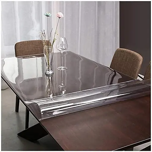 М'яке скло силіконова скатертину на стіл Soft Glass Захист для меблів (3.5х1.2 м) товщина - 2,0 мм Прозоре - фото 5