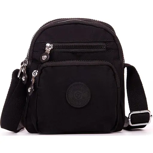 Женская сумка-кроссбоди Jielshi текстильная черная sum0028706 - фото 1