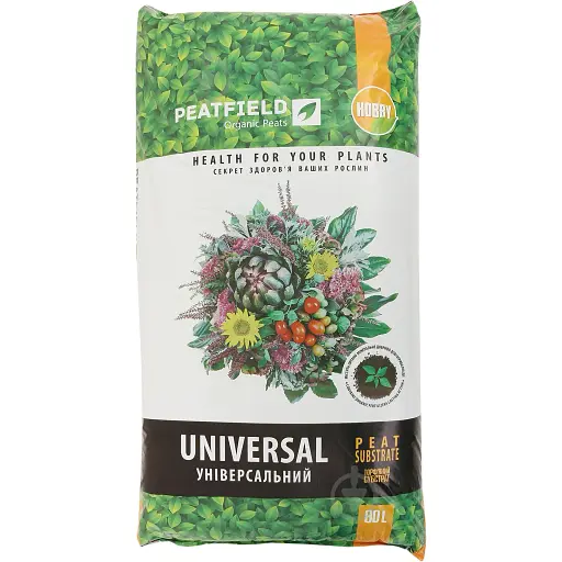 Субстрат PeatField торф'яний універсальний 80 л (000030969) - фото 1