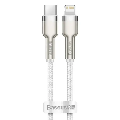 Дата кабель Baseus Cafule Series Metal Type-C to Lightning PD 20W (2m) (CATLJK-B) Білий