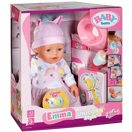 Лялька Baby Born Емма-Єдиноріг з аксесуарами 43 см (836668)