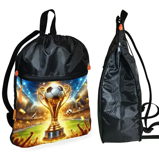 Рюкзак-мішок для школи з футбольний кубок дитяча сумка для взуття та спортивного одягу (01471)