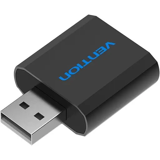 Звуковая карта Vention USB Audio USB - 2х3,5 мм jack Metal (VAB-S17-B) - фото 3