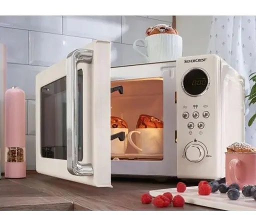 Мікрохвильова піч Silver Crest SMWC 700 B3 cream 700 Вт - фото 3