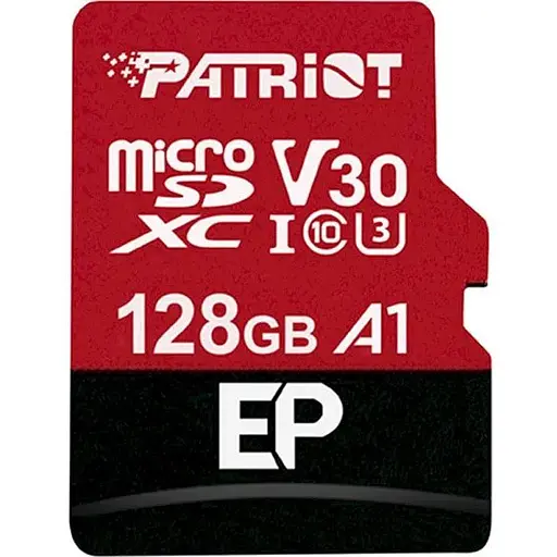 Карта памяти Patriot microSDXC(U3) 128Gb+Ad (PEF128GEP31MCX)