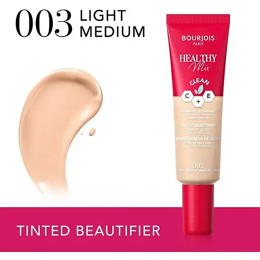 Увлажняющий тональный флюид Bourjois Healthy Mix Clean тон 003 (Light Medium) 30 мл - фото 3