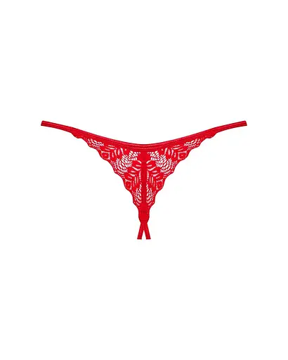 Трусики Obsessive Ingridia crotchless thong XL/2XL - фото 4