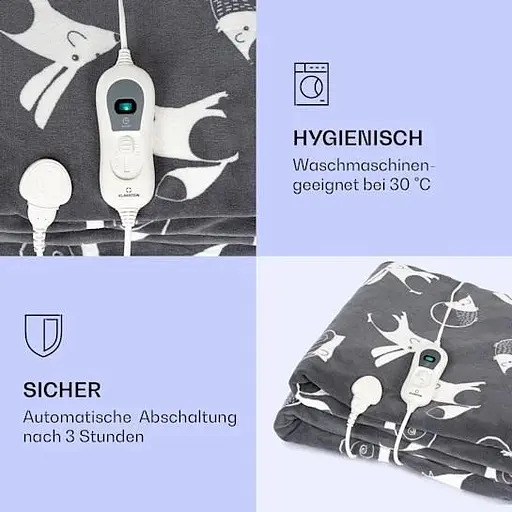 Електрична ковдра Klarstein Dr. Watson XXL (10035503) Сірий - фото 4