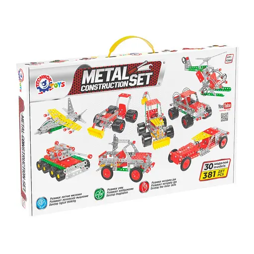 Конструктор металевий "Мегауніверсал ТехноК", арт. 4364TXK 381 подітий. - фото 4