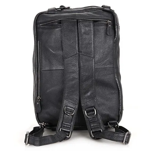 Кожаный мужской рюкзак John McDee 39.5х30.5х15 см sum0026158 - фото 8