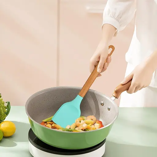 Лопатка Fissman Essential з дерев`яною ручкою 35.5 см (1110) - фото 5