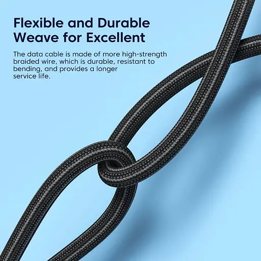 Кабель Toocki USB Type-C to Type-C 100W быстрая зарядка 2 м 20V 5A - фото 5