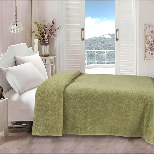 Простирадло Iris Home махрове 190х220 см оливкове 000164582