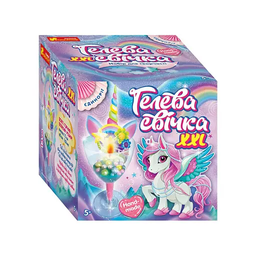 Гелевая свечка в стаканчике "Единорог" Ранок 10100523У своими руками - фото 1