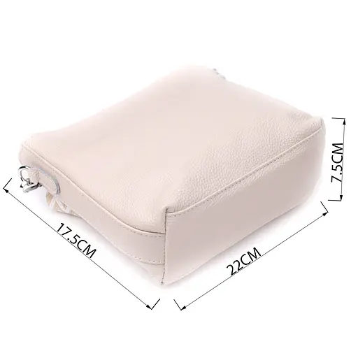 Повседневная плечевая сумка Vintage из натуральной кожи 22х17.5х7.5 см sum0027582 - фото 3