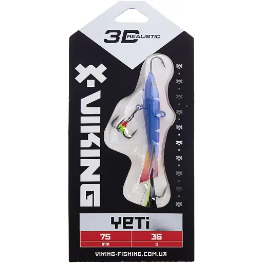 Балансир Viking Fishing Yeti Ice Jig 75mm 36.0g #9 Strange Perch - фото 2