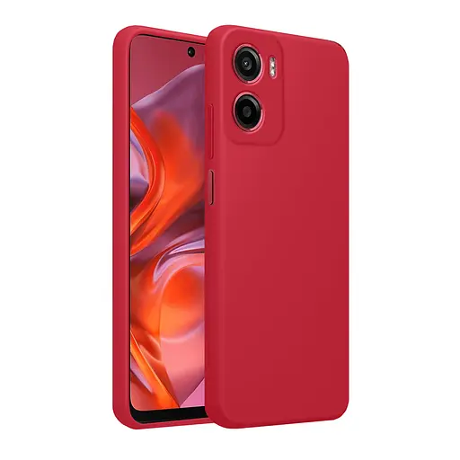 Чохол MAKE Motorola G05/E15 Silicone Plum Red - фото 2