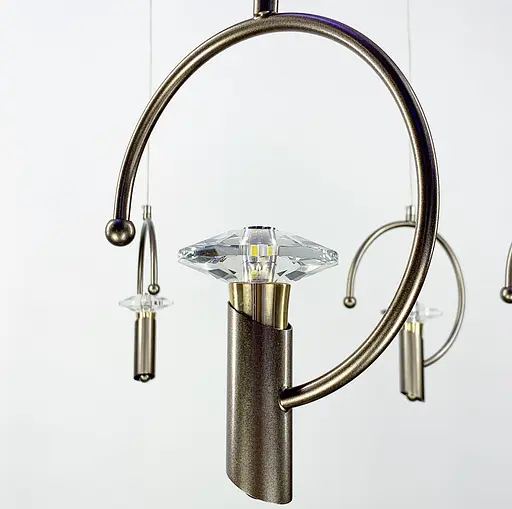 Подвесная люстра в корухе бронза на 6 ламп Line.F 5008/6 GR - фото 6