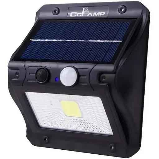Вуличний акумуляторний світильник Cсlamp CL-108 прожектор з датчиком руху сонячною панеллю IP65 3000 мАг - фото 1