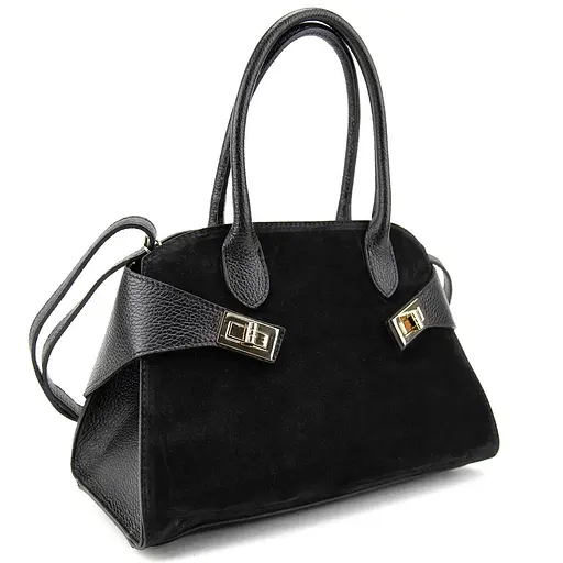 Сумка жіноча класична невелика замшева Firenze Italy F-IT-7688-1A-S