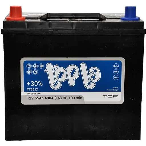 Аккумулятор автомобильный Topla 55 Ач/12V Top/Energy Japan (118 355)