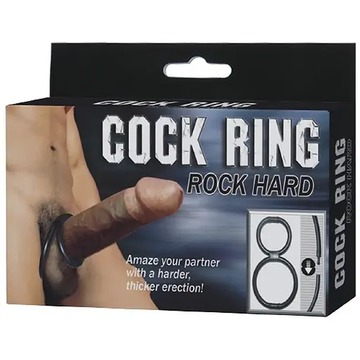 Ерекційне кільце Baile Cock Ring Rock Hard 4 см чорне - фото 5