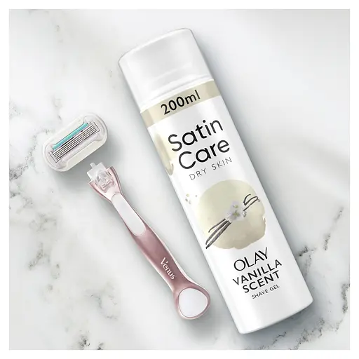 Уценка. Гель для бритья Gillette Satin Care Olay Vanilla Cashmere женский 200 мл - фото 6