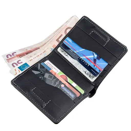 Кожаный портмоне Grande Pelle 9.5х10х2 см acs0015076 - фото 3