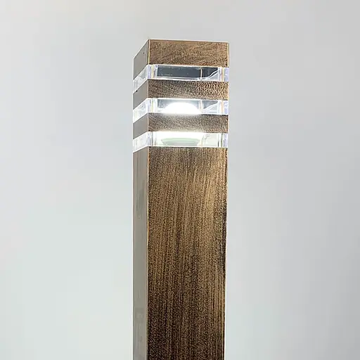 Ліхтар вуличний в корпусі кольору застаріле золото 80 см | Line F | Арт. 8024 80CM BG (стовп) - фото 3