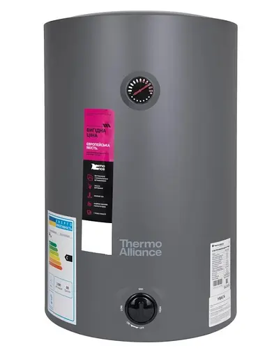 Водонагрівач електричний Thermo Alliance, 1500 Вт, мокрий ТЕН, 80 л універсальний, циліндричний, сірий (D80VH15Q3G) - фото 1