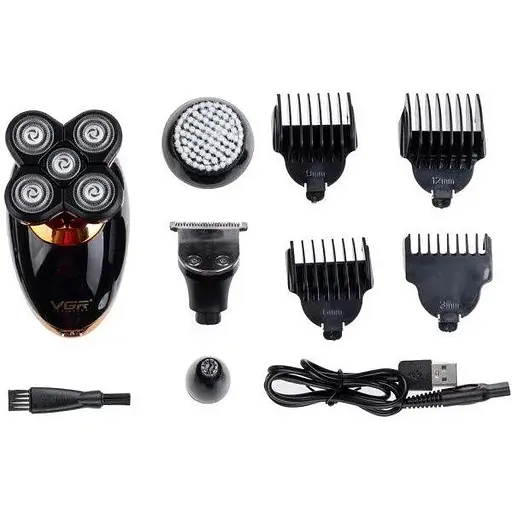 Електробритва VGR V-316 4 основні знімні головки - фото 2