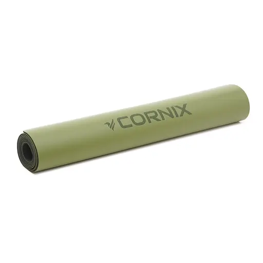 Килимок спортивний Cornix PU 183 x 68 x 0.4 см для йоги та фітнесу XR-0321 Green - фото 6