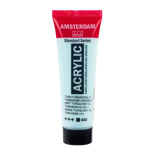 Краска акриловая Amsterdam 660, Бирюзовый светлый 20 мл