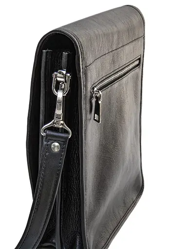 Мужская кожаная сумка Newery 26х22х7 см sum0023165 - фото 4