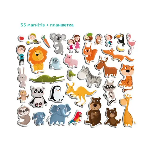 Розвиваюча магнітна гра "Зоопарк" DoDo 200207 - фото 2