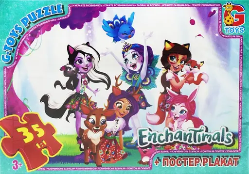Пазлы G-Toys Enchantimals, 35 элементов, EA201