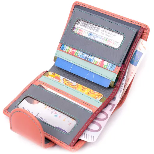 Кожаный женский кошелек ST Leather 10х11.3х1.5 см acs0028370 - фото 4