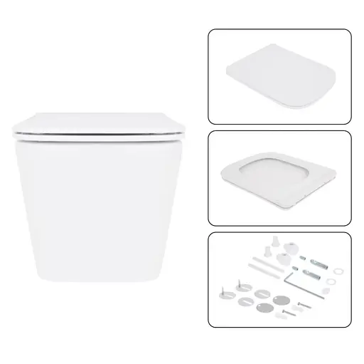 Набір Q-tap Nest 4 в 1 підвісний унітаз Crow Ultra Quiet 520x360x290 + комплект інсталяції QT05335172W48190 - фото 6