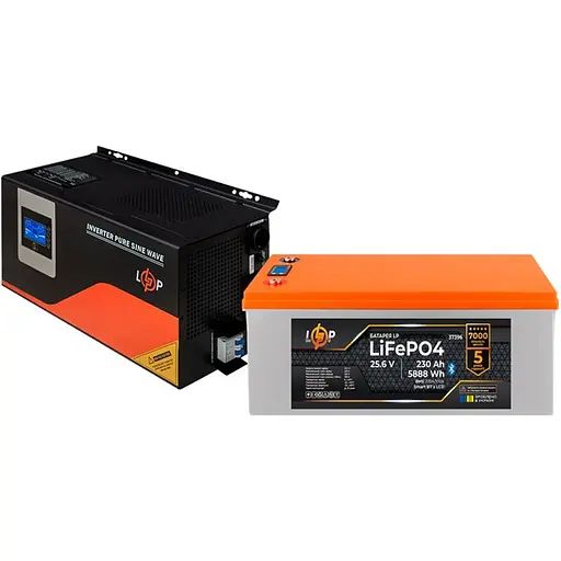 Источник бесперебойного питания (ИБП) LogicPower UPS W4500 + АКБ LiFePO4 5888Wh (37465) [126895]