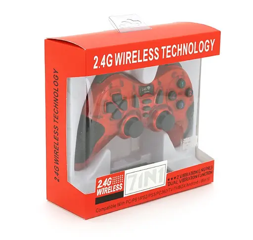Геймпад бездротовий джойстик Voltronic HJ041R PC/PS3/Android/Android TV Red - фото 5