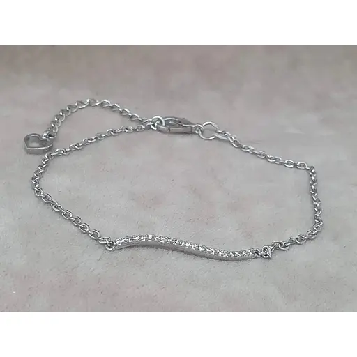 Срібний браслет Агні Левада з фіанітами. 4151Р-CZ ЛЕВАДА - фото 2