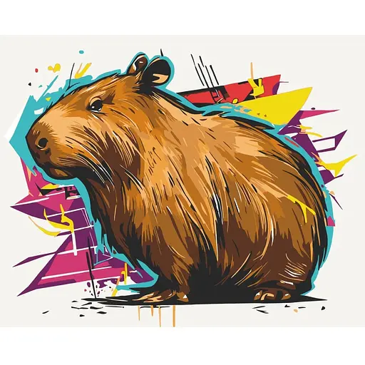 Набор для росписи ArtCraft Капибара 40 x 50 см (11574-AC)