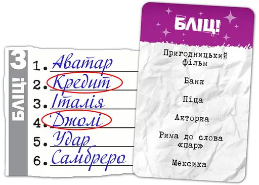 Настільна гра Games 7 Days Влучні слова (Sixes) (укр.) - фото 3