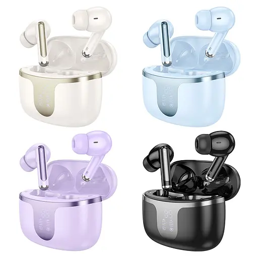 Бездротові навушники HOCO EQ10 Harmony true wireless BT headset Black - фото 4