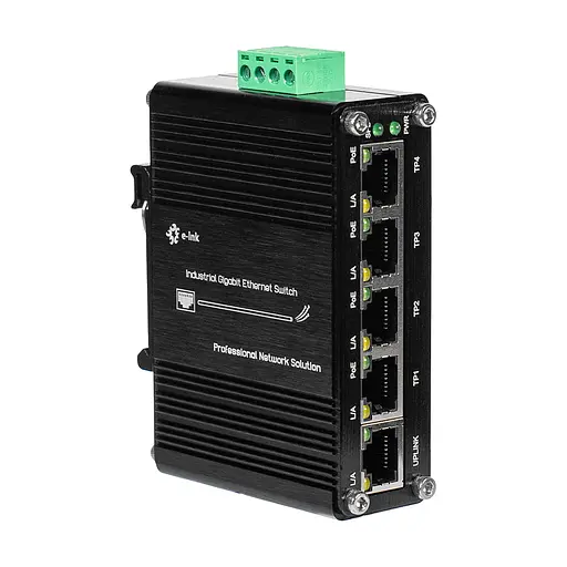 PoE-коммутатор 5-портовый E-INK LNK-IMC005GP с 4 портами PoE (73-00151) - фото 3